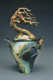 Cyprus Ginger Ceramic Urn for Ashes of Loved Ones